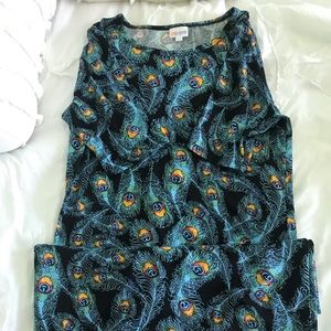 Lularoe Peacock Feather Julia